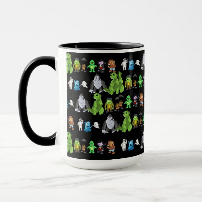 Ten Little Monsters Mug(Black) Mug (Left)