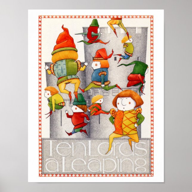 TEN LORDS A LEAPING 11x14 Value Print Poster (Front)