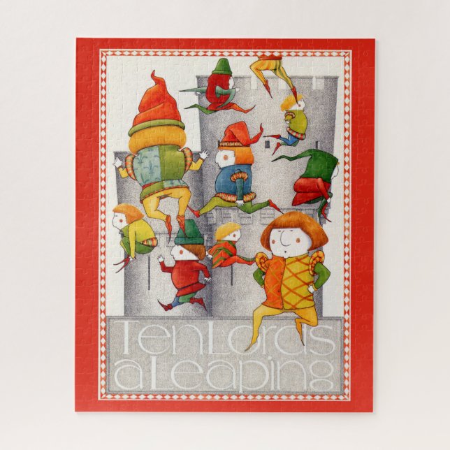 TEN LORDS A LEAPING 16x20 Puzzle  (Vertical)