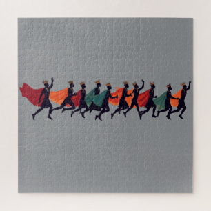 Ten Lords A Leaping Cut-Out Stencil-Style 2 Jigsaw Puzzle