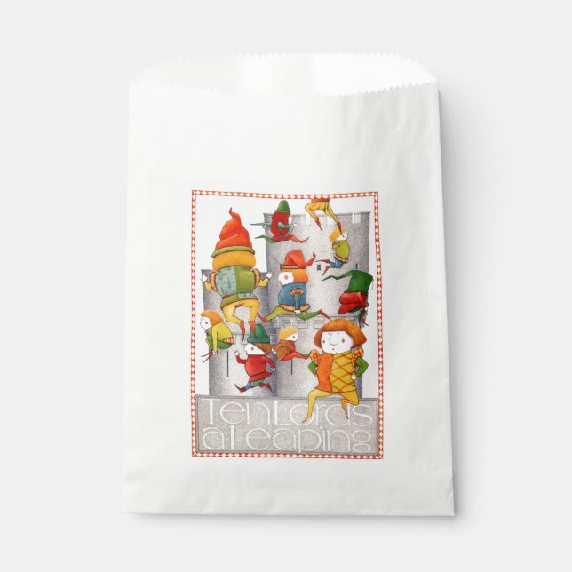 TEN LORDS A LEAPING Favour Bags (Front)
