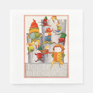 TEN LORDS A LEAPING Standard Lunch Paper Napkins