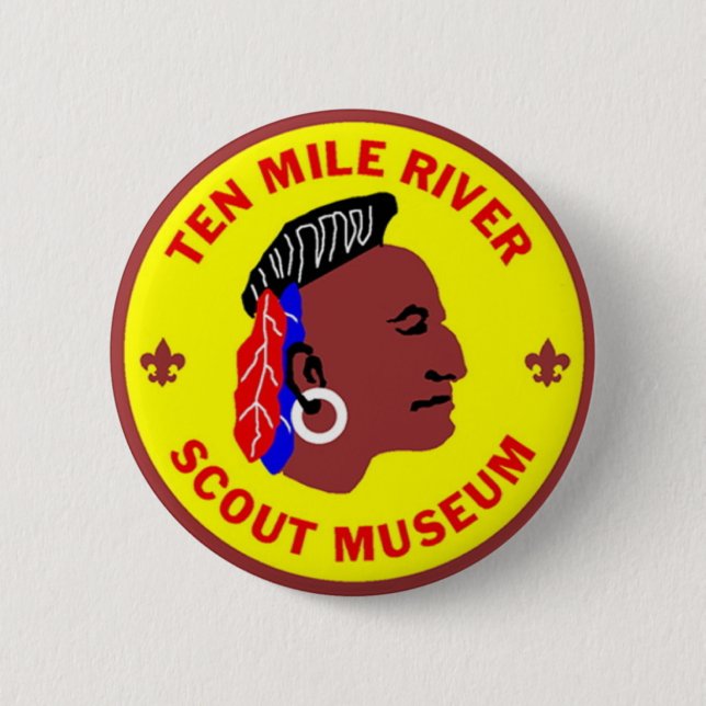 Ten Mile River Scout Museum Logo Button 2 1/4 in. (Front)