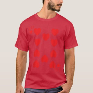 Ten of Hearts  Funny Easy Halloween Costumes Front T-Shirt