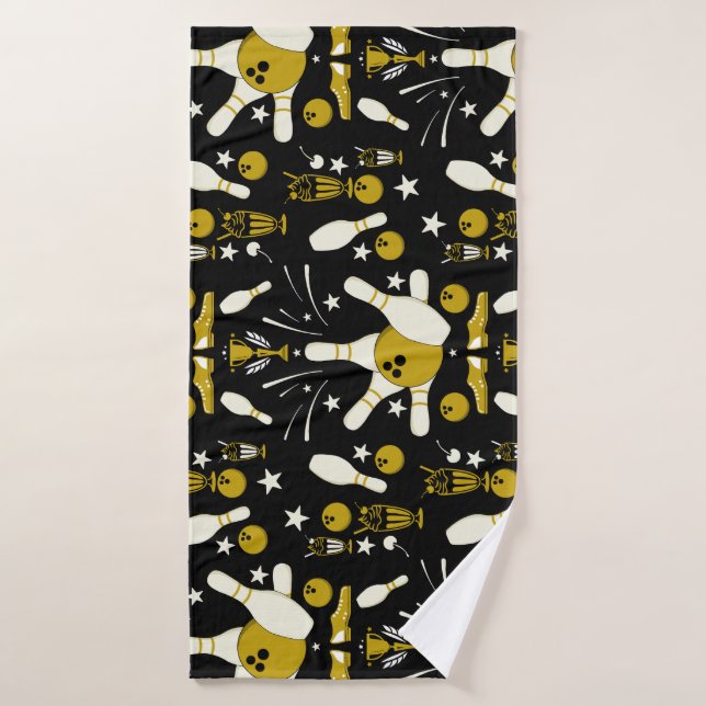 Ten Pin Bowling Home Decor Bath Towel (Bath Towel)
