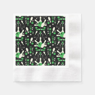 Ten Pin Bowling Home Decor Napkin