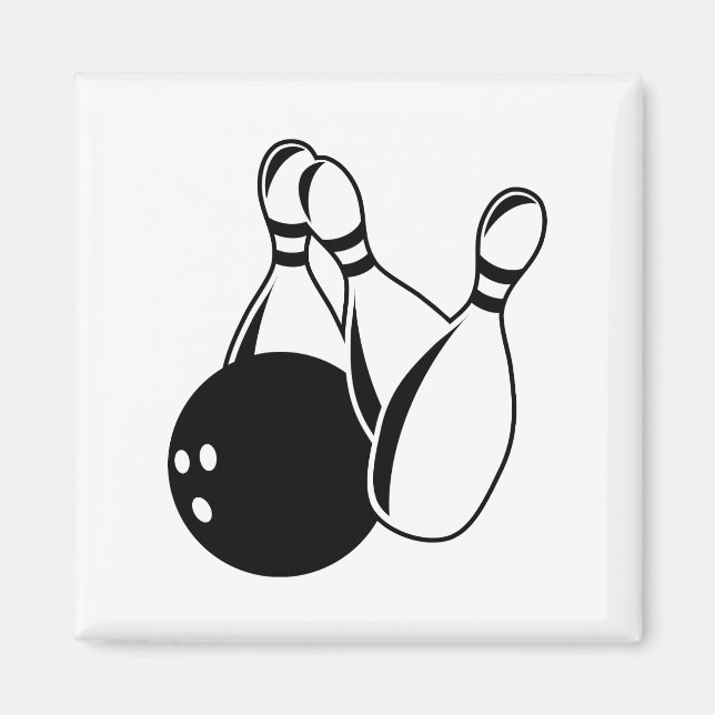 Ten Pin Bowling Magnet (Front)