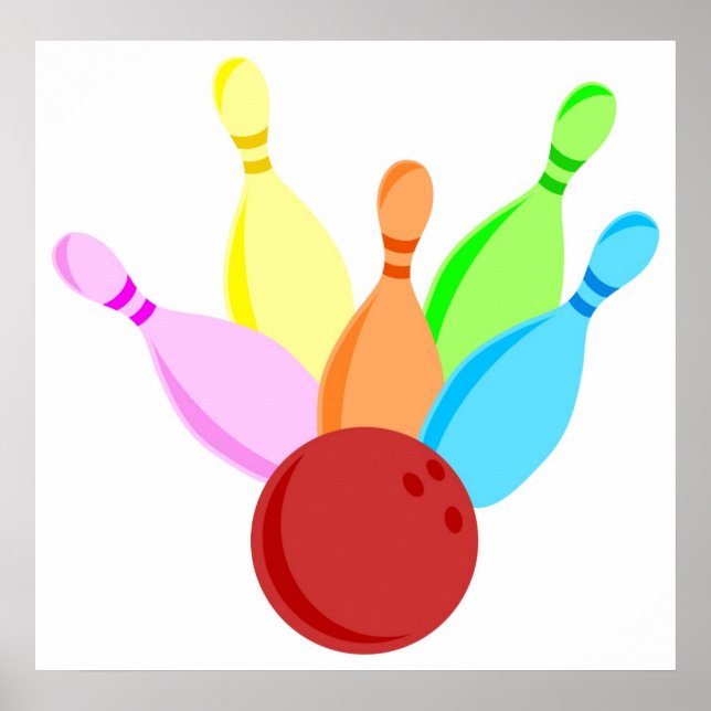Ten Pin Bowling Poster (Front)