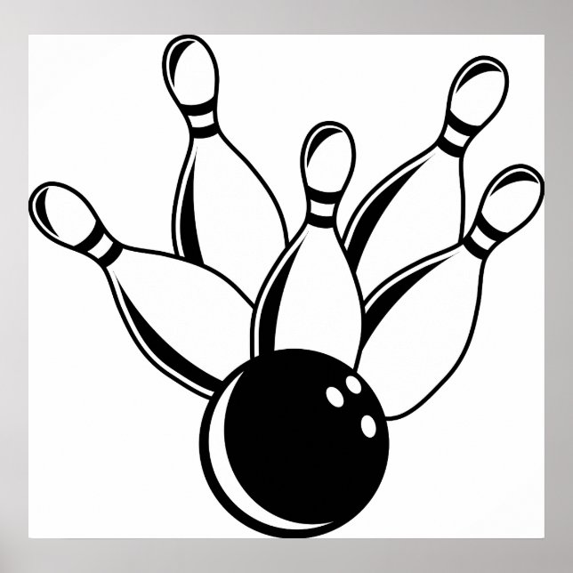 Ten Pin Bowling Poster (Front)