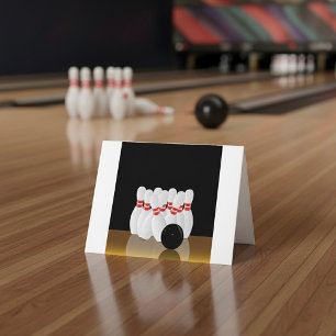 Ten Pin Bowling Strike Thank You Card