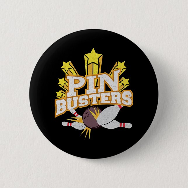 Ten Pin Bowling Team Graphic Pin Busters  (Front)
