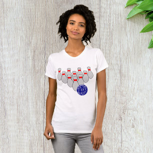 Ten Pin Bowling Womens T-Shirt