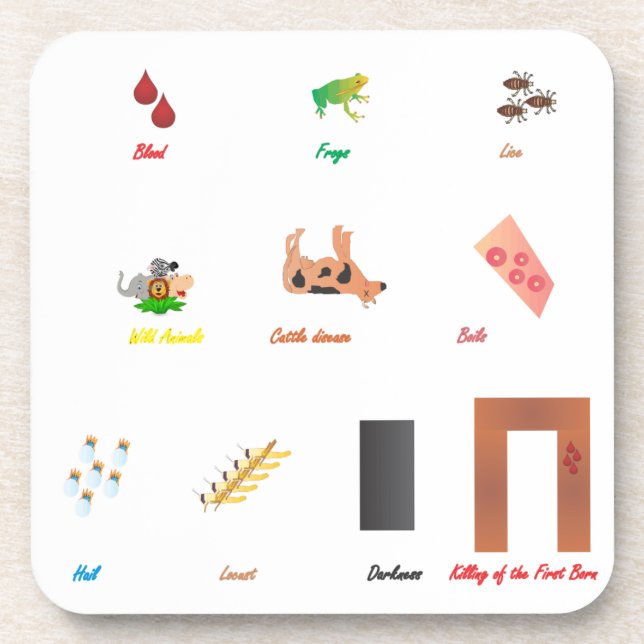 Ten Plagues Coaster (Front)