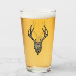 Ten Point Jackalope European Mount Camo Skull Glass