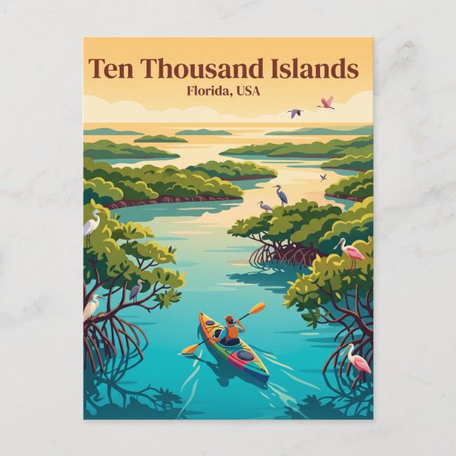Ten Thousand Islands Postcard (Front)