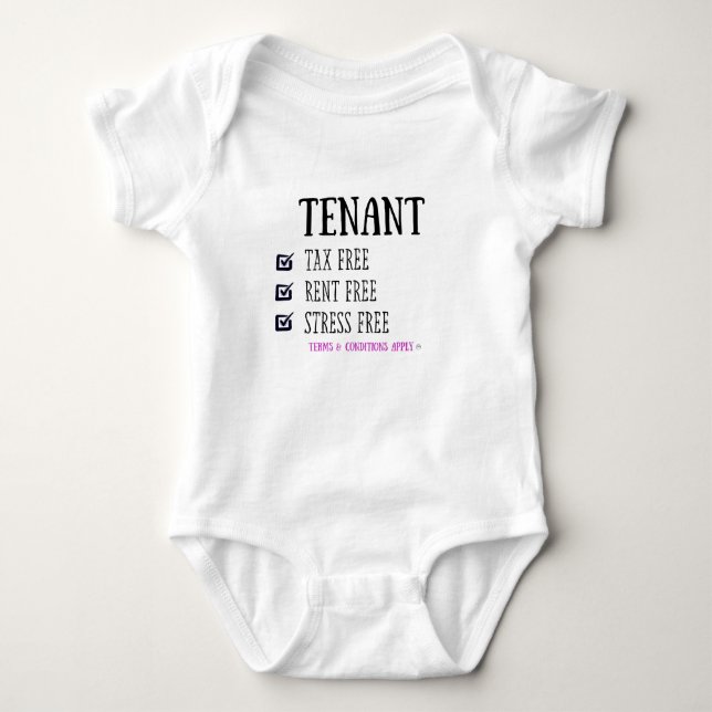 Tenant Baby Bodysuit (Front)