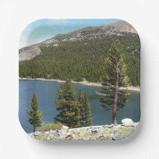 Tenaya Lake in Yosemite National Park Paper Plate