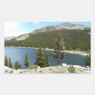 Tenaya Lake in Yosemite National Park Rectangular Sticker