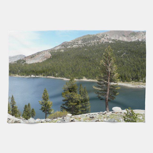 Tenaya Lake in Yosemite National Park Tea Towel (Horizontal)