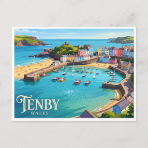 Tenby Harbour United Kingdom Postcard