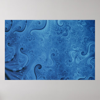 Tend To Zero Blue Poster