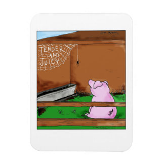 Tender and Juicy Charlotte's Web Cartoon Magnet