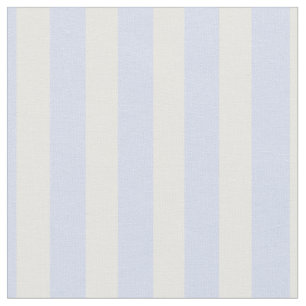 Tender Baby Blue Pale Sky Blue and White Stripe Fabric