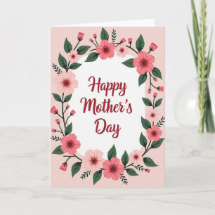Tender Blush Mothers Day Card