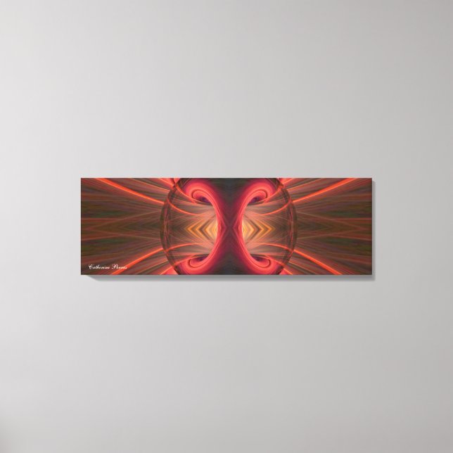 Tender canvas: abstract art red and black canvas print (Front)