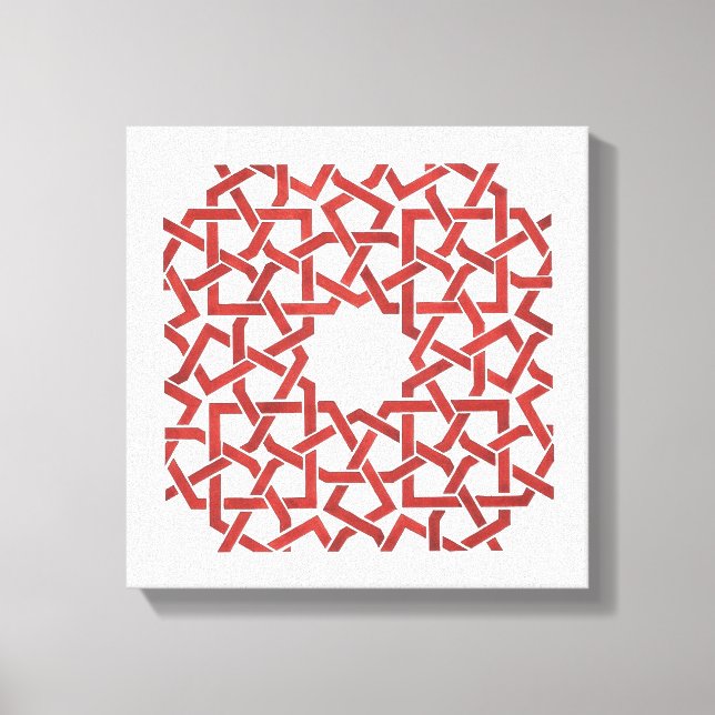 Tender canvas Moroccan mosaic red MAMLUK (Front)