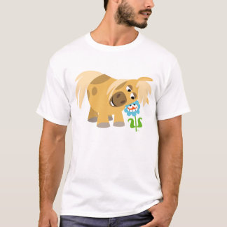 Tender Cartoon Pony and Flower Women T-shirt