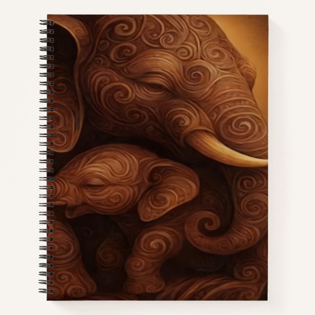 Tender Elephants  Notebook (Front)