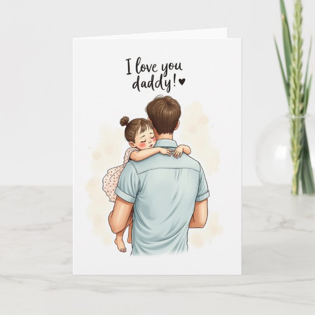 Tender Fathers Day Moment Card (Front)