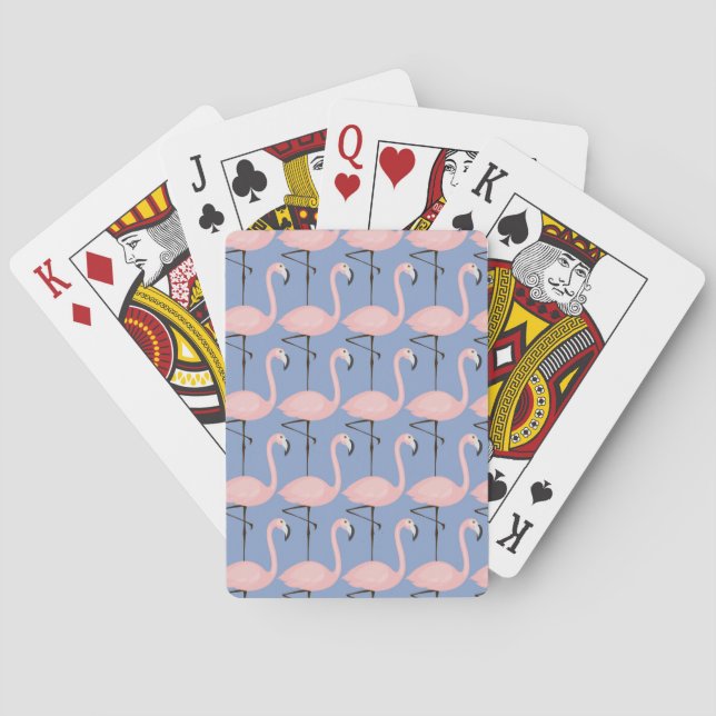 Tender Flamingo Pattern Playing Cards (Back)