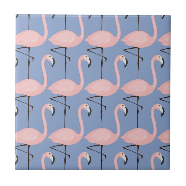 Tender Flamingo Pattern Tile (Front)