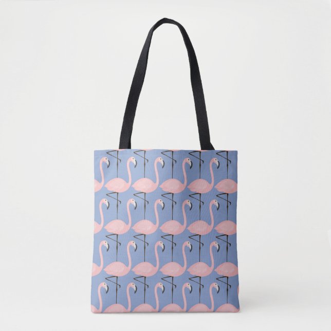 Tender Flamingo Pattern Tote Bag (Front)