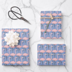 Tender Flamingo Pattern Wrapping Paper Sheet