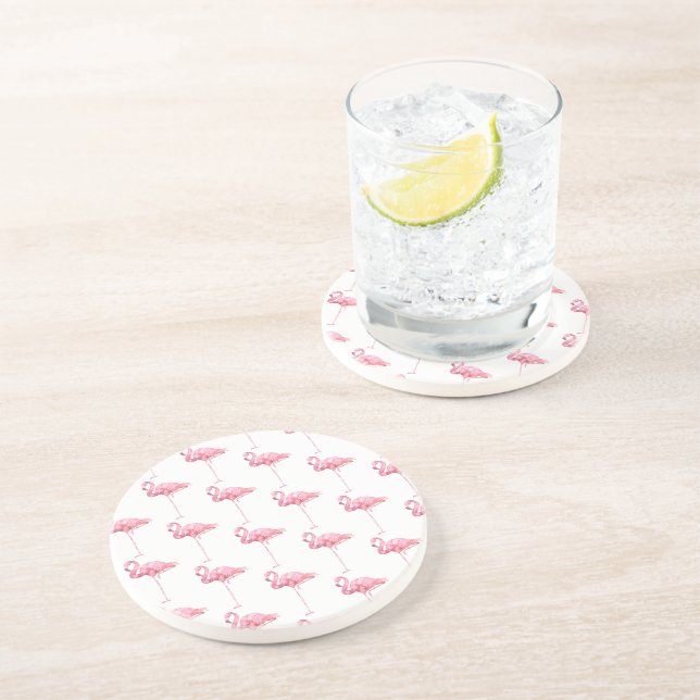 Tender Flamingo Series Design 1 Coaster (Side)