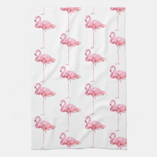 Tender Flamingo Series Design 1 Tea Towel