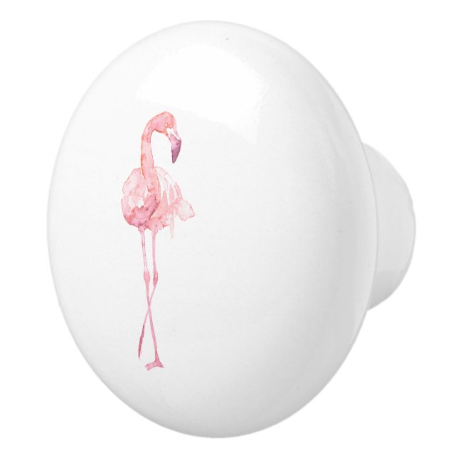Tender Flamingo Series Design 2 Ceramic Knob (Right)