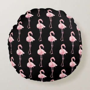 Tender Flamingo Series Design 2 Round Cushion