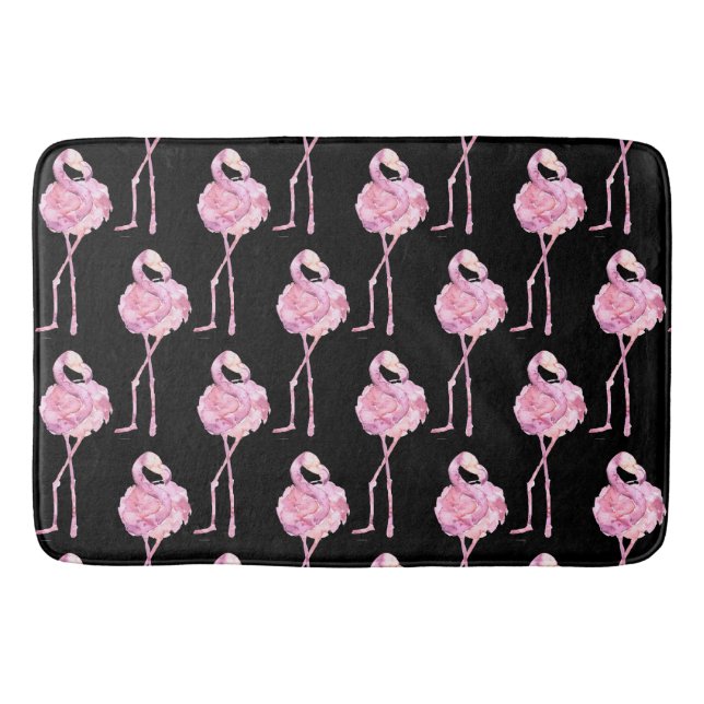 Tender Flamingo Series Design 3  Bath Mat (Front)