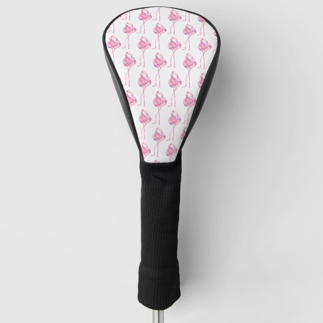 Tender Flamingo Series Design 3 Golf Head Cover (Front)