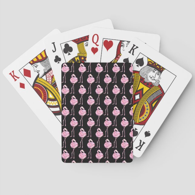 Tender Flamingo Series Design 3 Playing Cards (Back)