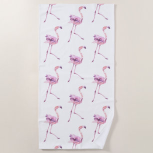 Tender Flamingo Series Design 5 Beach Towel