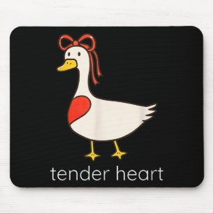 Tender Heart Funny Couple Goose Lover Valentine’s  Mouse Pad