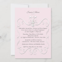 Tender Heart Pink (5x7) Religious Invitation