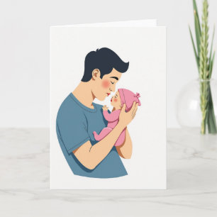 Tender Kiss Fathers Day Card