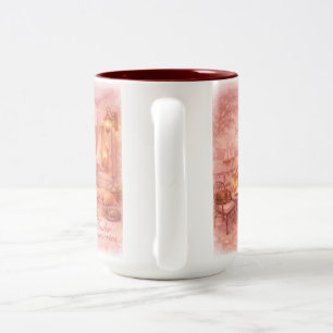 Tender memories Sage Vintage Sealife Two-Tone Coffee Mug