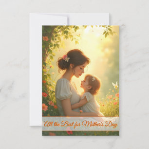 Tender Motherly Love in Blooming Light